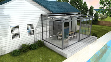 LT-04 Infinity Slide Double Glass Glazed Wall