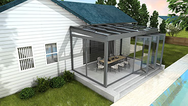 SN-08 Smooth Fold Glazed Wall